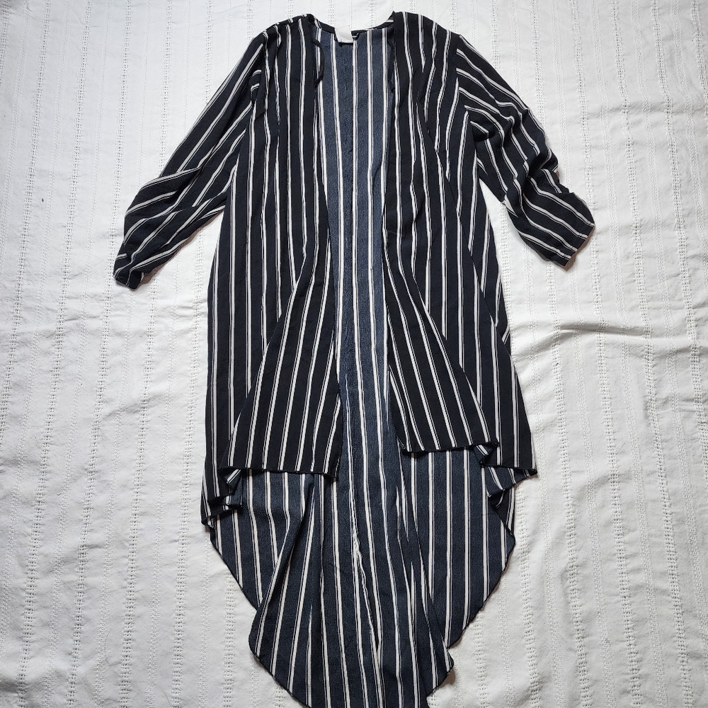 Pinstripe cardigan